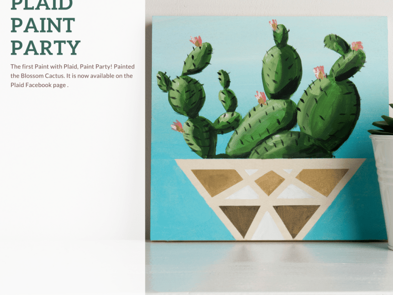 Paint With Plaid – Blossoming&nbsp;Cactus